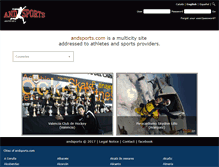 Tablet Screenshot of andsports.com